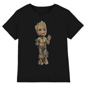 Guardians Of The Galaxy Unisex Adult Groot Wave T-Shirt / Black